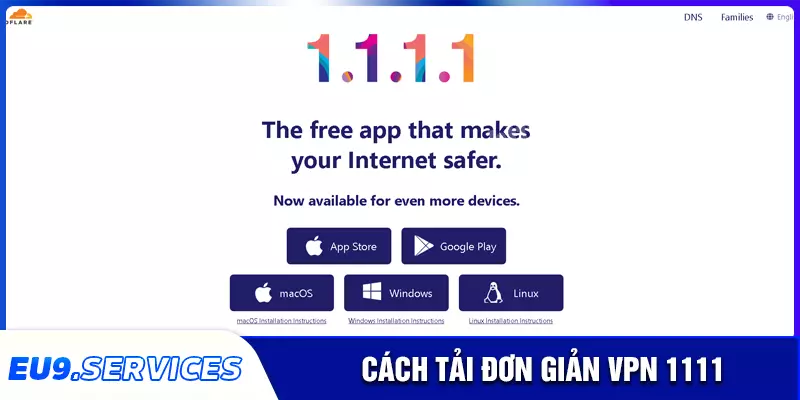 Cách tải app vpn 1111 về máy tính & điện thoại di động